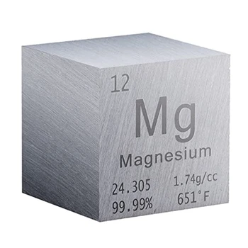 1 дюйм магниевый куб металлический подходит для элементов коллекции лабораторный экспериментальный материал