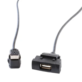 1 шт. USB-интерфейс 12-контактный аудиокабельный адаптер для RCD510 Panle Автомагнитола USB Plug Interface для Skoda для Octavia
