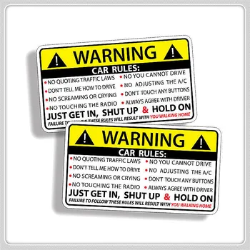 10x6 см Правила предупреждения о безопасности автомобиля Наклейка из ПВХ Авто Наклейка для Volkswagen Tiguan Polo Passat CC Golf Teramont EOS Scirocco Sharan