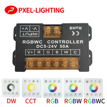 2.4G RF Одноцветный / CCT / RGB / RGBW / RGBWC (RGB + CCT) Контроллер светодиодной ленты постоянного тока 5 В 12 В 24 В Световая лента 86 STY Сенсорная панель Переключатель Диммер