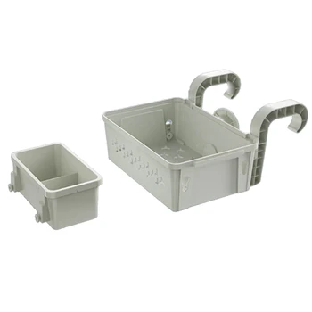 2 комплекта корзины для хранения у бассейна Корзина для хранения над наземным бассейном с держателем чашки для бассейна для наземных бассейнов