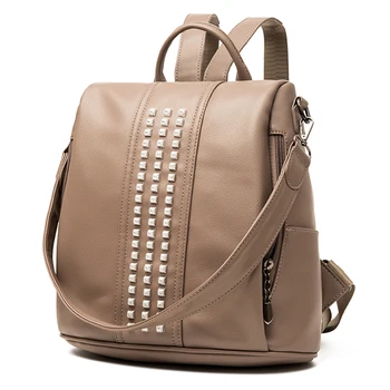 2023 Новый высококачественный кожаный женский рюкзак Противоугонный дорожный рюкзак Школьные сумки большой емкости для девочек-подростков Mochila Sac