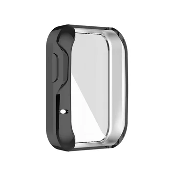  360 ° Полная защита Покрытие TPU Бампер Защитная пленка для экрана для Xiaomi Redmi Mi Watch Lite Light Умные аксессуары, не стекло