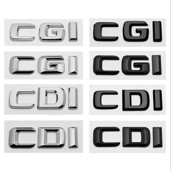 3D ABS CDI CGI Logo Letters Авто Задний багажник Наклейка для Mercedes C200 C220 W204 W205 E220 E200 E250 W211 Эмблема Значок Аксессуары