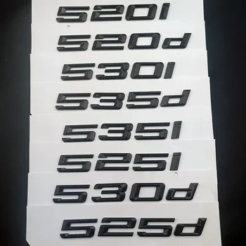 3D ABS Автомобильный багажник Буквы для BMW 530d 530i 520i 520d 535i 535d 525i 525d Логотип Значок Эмблема Надпись Значок Наклейка Аксессуары