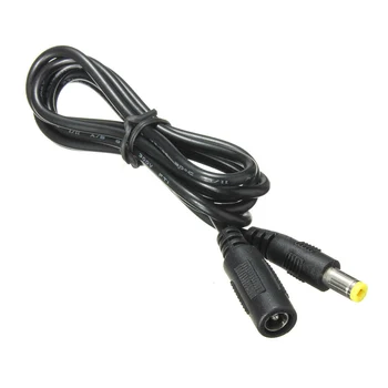 5,5 мм x 2,1 мм Разъем питания постоянного тока Удлинительный кабель «папа-мама» Разъем для проводовДлина кабеля: 1,2 м