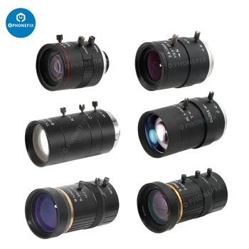 5MP HD 2,8 мм с фиксированным фокусом 5-50 мм 2,8-12 мм 8-50 мм 6-12 мм с переменным фокусным зумом ручной объектив ИК-объектив видеонаблюдения для камеры видеонаблюдения CS Mount