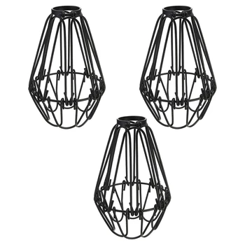 9 шт. Железная клетка для ламп для защитных ламп, крышки потолочных вентиляторов и лампочек, промышленные подвесные подвесные светильники для защиты ламп