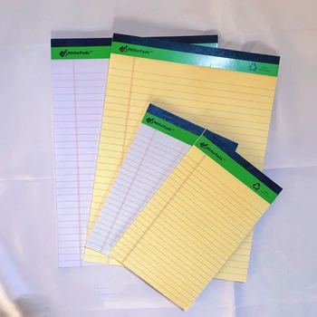 A4 Бумажный блокнот Юридические блокноты для записи Для ведения заметок Разлинованные желтые отрывные бумажные блокноты Канцелярские канцелярские канцелярские принадлежности Школьные принадлежности