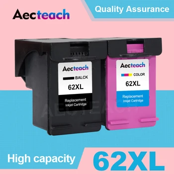 Aecteach Для принтера HP62 XL Чернильный картридж увеличенной емкости для принтера HP 62XL Envy 5540 5640 5740 7640 5646 5541 5742 5745 200