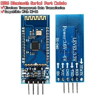 BT-06 RF Беспроводной Bluetooth приемопередатчик Ведомый модуль RS232 / TTL в UART и адаптер для arduino HC-06