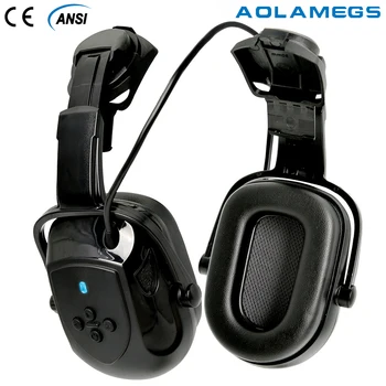 CE Bluertooth Наушники для защитного шлема Висячий тип Защита ушей Защита органов слуха Промышленная работа на открытом воздухе Регулируемые наушники