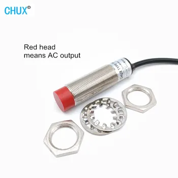 CHUX Переключатель емкостного датчика приближения переменного тока 220 В без смыва Тип 8 мм Расстояние обнаружения CM18-8-ACA ACB No NC Датчик уровня жидкости