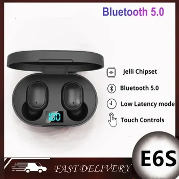 E6S Наушники Bluetooth 5.1 Беспроводная Bluetooth-гарнитура Гарнитура с шумоподавлением и микрофонами Наушники для всех смартфонов