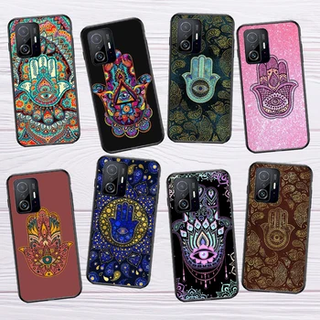 Hamsa Hand Of Fatima Art Чехол для телефона POCO F5 X5 X3 Pro X4 F4 GT F3 M5 C40 Xiaomi 12 Lite 12X 11T 12T 13 Pro