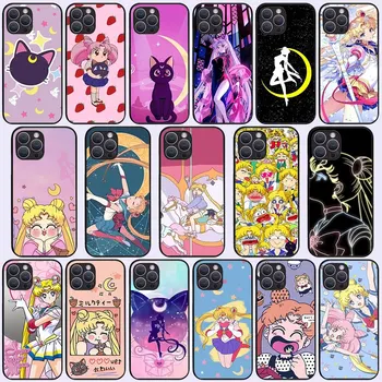 KP-62 Мягкий силиконовый чехол Sailor Moon для iPhone 5 6 6S 7 8 X XS XR SE 15 Pro Max Plus