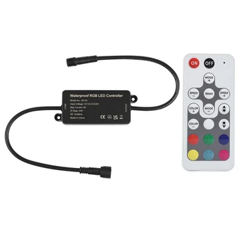 RGB Светодиодный контроллер Диммер Черный светодиодный контроллер RGB Красочный светодиодный светильник со световой полосой Контроллер лампы Диммер