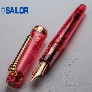 Sailor Перьевая ручка Оригинальная двухцветная 21-каратная золотая ручка розового цвета Большие чернила Ручки Канцелярские ручки для письменного офиса для школы 2020