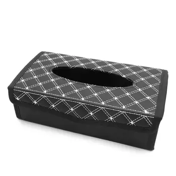 uxcell белый черный складной ящик для салфеток держатель для хранения салфеток для автомобиля
