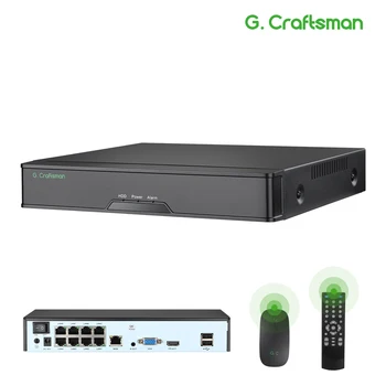 XMeye G.C 4K 8-канальный POE Поддержка NVR 16-канальный сетевой видеорегистратор Регистрация H.265+ 1 жесткий диск 24/7 Запись IP-камеры Безопасность P2P-системы