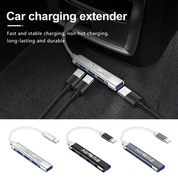 Автомобильное зарядное устройство Quick Charge PD Быстрая зарядка USB Type C Extender для Toyota RAV4 20 30 XA30 2007 2009 2010 2011 2012 2013 2006