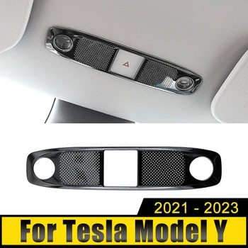 Автомобильные аксессуары для Tesla Model Y ModelY 2021 2022 2023 Нержавеющая лампа для чтения Аудио Высокочастотный динамик Чехол Чехол Отделка Наклейка