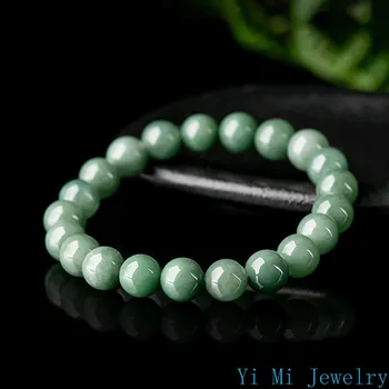 бирманский нефрит бусины браслеты аксессуары шарм подарок зеленый человек драгоценный камень жадеит амулет женские амулеты настоящая мода натуральные ювелирные изделия
