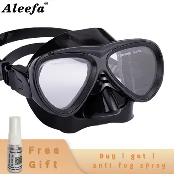 Детская маска для дайвинга с защитой от запотевания и герметичным закаленным стеклом для идеального плавания