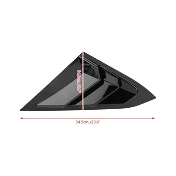 Для Honda Civic 2016-2021 Седан Задний боковой вентиляционный клапан Четверть окна Жалюзи Крышка Треугольные аксессуары для отделки окон