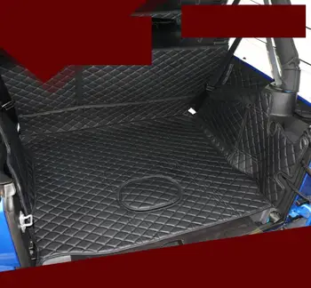 для Jeep Wrangler кожаный коврик для багажника автомобиля грузовой лайнер 2011 2012 2013 2014 2015 2016 2017 2018 2019 2020 JL