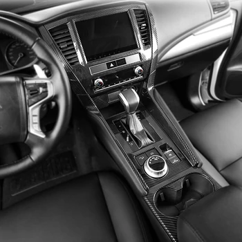 Для Mitsubishi Pajero Sport QF 2020 2021 2022 Карбоновый стиль Дверь Окно Подлокотник Крышка Переключатель Панель Отделка Молдинг Гарнир