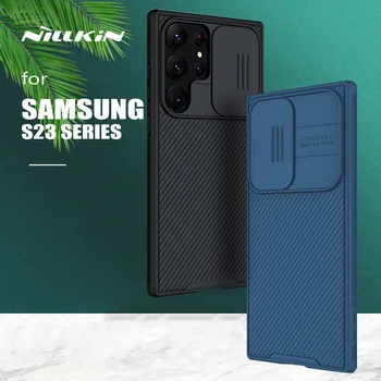 для Samsung Galaxy S23 Ultra Чехол Nillkin CamShield Slide Camera Case Матовый щит для Samsung S23 Plus 5G Задняя крышка объектива