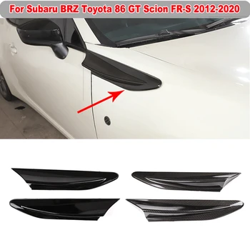Для Subaru BRZ Toyota 86 GT Scion FR-S 2012-2020 Авто Передняя сторона Крыло Сплиттер Вентиляционное отверстие Спойлер Плавник Крышка Отделка Утка Наклейка