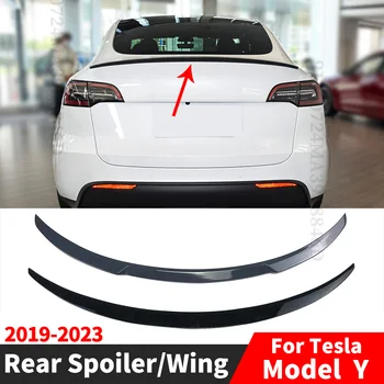  задний спойлер багажника крыло воздушная заслонка дефлектор для Tesla Model Y 2019 2020 2021 2022 2023 Аксессуары для настройки хвоста аэродинамического профиля багажника