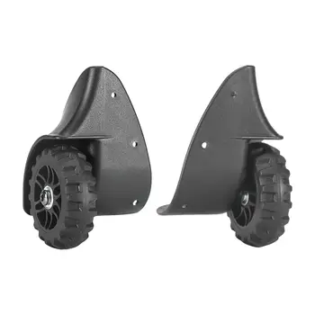  Запасной багаж Направленные ролики Колеса Прочный черный цвет Диаметр колеса 9,5 см Универсальные аксессуары DIY PP PVC