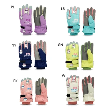 Зимние зимние перчатки Водонепроницаемые детские лыжные перчатки Детские варежки Термоперчатки