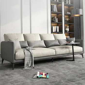 Итальянская минималистичная технология тканевого дивана Комбинация Скандинавский стиль Гостиная Квартира Современный минималистичный тканевый диван