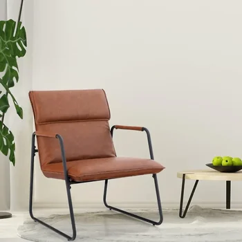 Кресло Кресло с металлической ножкой для спальни Кресла для отдыха Удобная и прочная домашняя мебель Стул для гостиной Бесплатная доставка
