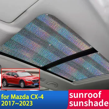 Люк на крыше Солнцезащитный козырек для Mazda CX-4 CX4 CX 4 2022 2021 2020 2019 2018 2017~2023 Аксессуар Крыша Солнцезащитный крем Теплоизоляция Ветровое стекло
