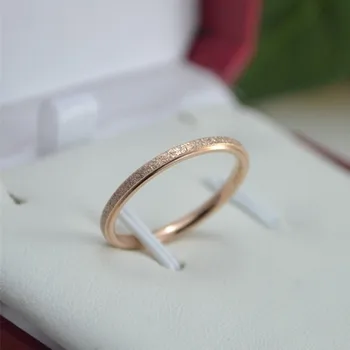  Матовое обручальное кольцо из нержавеющей стали толщиной 2 мм для женщин и девочек размера 3-10