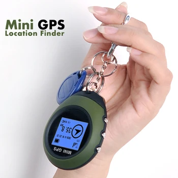 Мини портативный GPS-навигационный приемник Поиск местоположения USB Перезаряжаемый с электронным компасом для путешествий на открытом воздухе
