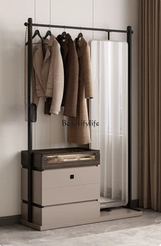 Минималистичный комод Вешалка для верхней одежды Встроенная спальня Стена Шкаф для хранения задней бабки Современный минимализм