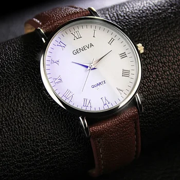 Мужские часы Модные тонкие часы Простые мужские деловые кожаные кварцевые часы Часы Повседневные наручные часы Relogio Masculino