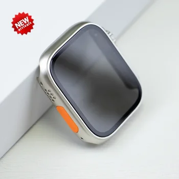 Обновление до Ultra2 49 мм чехол для Apple Watch 9 8 7 6 5 4 Se Перейти на Ultra для iWatch 45 44 мм 41 40 мм Закаленное стекло
