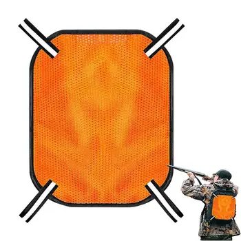 Оранжевая панель безопасности Сетчатая панель безопасности высокой видимости Крепление Оранжевая панель безопасности для охоты и отдыха на открытом воздухе Дышащий для