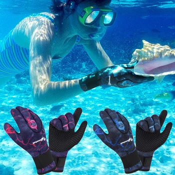  Перчатки для дайвинга 3 мм Неопрен Термо Противоскользящий Гибкий Серфинг Гидрокостюм Перчатки Для подводной охоты Плавание Рафтинг Каякинг Гребля