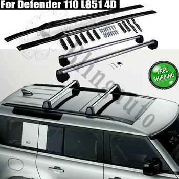 подходит для -Land Rover Defender L851 110 4D Багажник на крышу Поперечная планка Автомобильные багажники 4PCS Черный