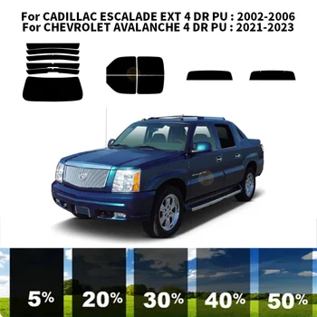  предварительно нарезанная нанокерамика автомобиль УФ тонировка окон комплект автомобильная оконная пленка для CADILLAC ESCALADE EXT 4 DR PU 2002-2006