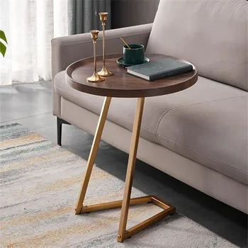 Приставной столик в европейском стиле для домашней гостиной Приставной столик для дивана Простой и современный журнальный столик Прикроватная тумбочка