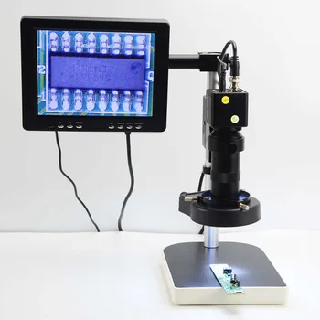 Промышленный цифровой микроскоп Электронная камера с 8-дюймовым электронным экраном AV интерфейс Ремонт цифрового увеличительного стекла